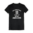 thumbnail image 1 of Tstars 11th Birthday T-Shirt - Perfect Birthday Gift for Girls - Awesome Graphic Tee for Celebrations - Kids' 11-Year Old Birthday Party Outfit - Fun & Colorful Girls' Birthday Gift, 1 of 5