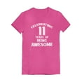 thumbnail image 1 of Tstars 11th Birthday T-Shirt - Perfect Birthday Gift for Girls - Awesome Graphic Tee for Celebrations - Kids' 11-Year Old Birthday Party Outfit - Fun & Colorful Girls' Birthday Gift, 1 of 5