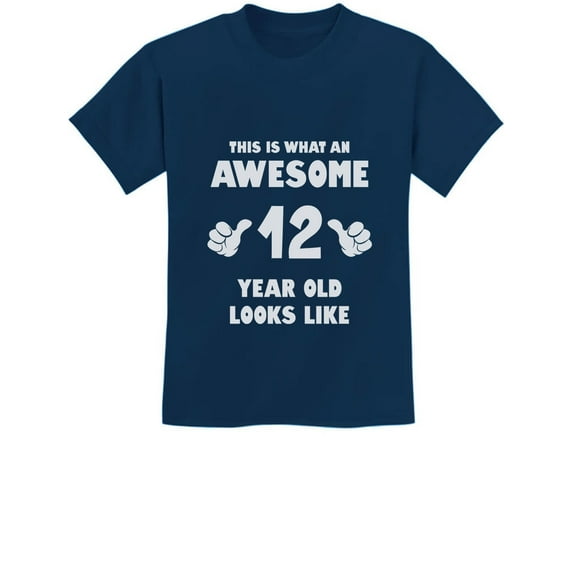 Tstars 12th Birthday T-Shirt - 'Awesome 12 Year Old' Graphic Tee - Youth Party Celebration Apparel - Perfect Tween Birthday Gift - Boys & Girls B-Day Wear - Premium Cotton Kids Shirt