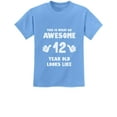 thumbnail image 1 of Tstars 12th Birthday T-Shirt - 'Awesome 12 Year Old' Graphic Tee - Youth Party Celebration Apparel - Perfect Tween Birthday Gift - Boys & Girls B-Day Wear - Premium Cotton Kids Shirt, 1 of 6