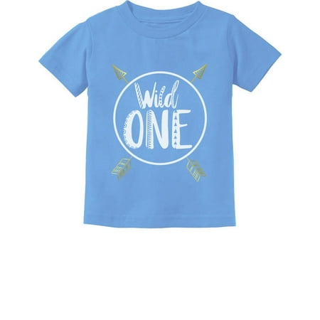 Tstars 1st Birthday Gift T-Shirt - 'Wild One' Graphic Tee for One-Year-Old Baby Boy or Girl - Unisex First Birthday Outfit and Baby Shower Present