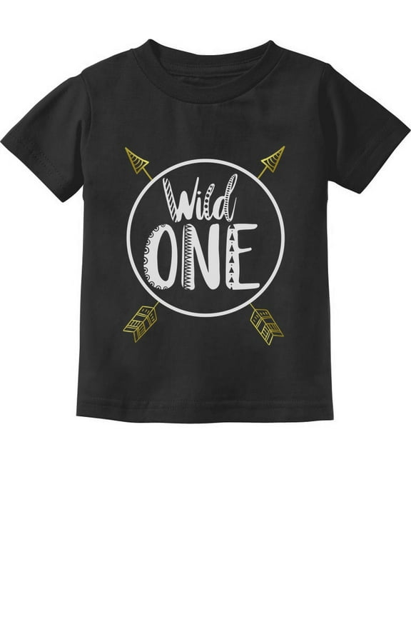 1st Birthday Gift T-Shirt - 'Wild One' Graphic Tee for One-Year-Old Baby Boy or Girl - Unisex First Birthday Outfit and Baby Shower Present