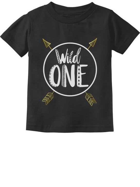 1st Birthday Gift T-Shirt - 'Wild One' Graphic Tee for One-Year-Old Baby Boy or Girl - Unisex First Birthday Outfit and Baby Shower Present