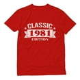 thumbnail image 1 of Tstars 40th Birthday Gift - 1981 Classic Edition Graphic Tee - Perfect for Celebrating Four Decades - Unique Gift for Birthday Man - Retro Style Birthday Party Men's T-shirt, 1 of 6