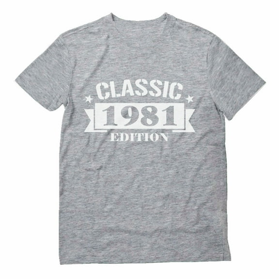 Tstars 40th Birthday Gift - 1981 Classic Edition Graphic Tee - Perfect for Celebrating Four Decades - Unique Gift for Birthday Man - Retro Style Birthday Party Men's T-shirt