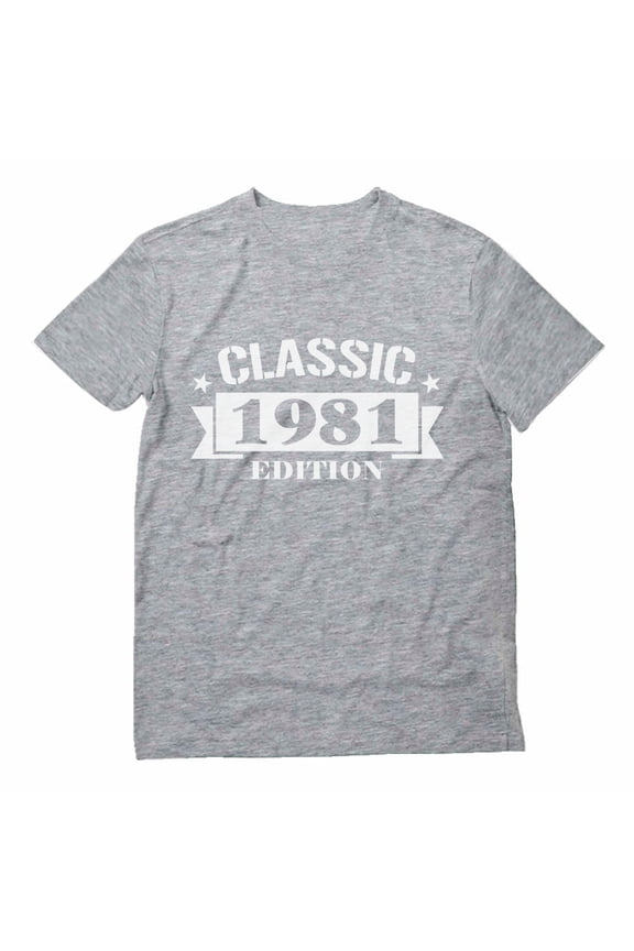 40th Birthday Gift - 1981 Classic Edition Graphic Tee - Perfect for Celebrating Four Decades - Unique Gift for Birthday Man - Retro Style Birthday Party Men's T-shirt