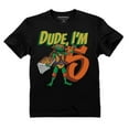 thumbnail image 1 of Tstars - 5th Birthday Dude Shirt TMNT Mutant Ninja for Boys Youth Kids T-Shirt X-Small Black, 1 of 6