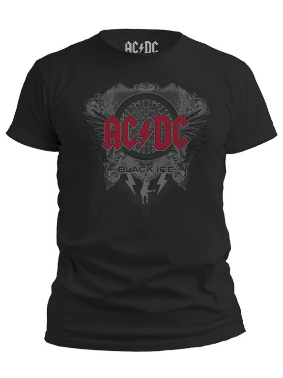 - AC/DC Black Ice Band Power Up Tee for Men Rock n Roll Shirt T-Shirt X-Large Black