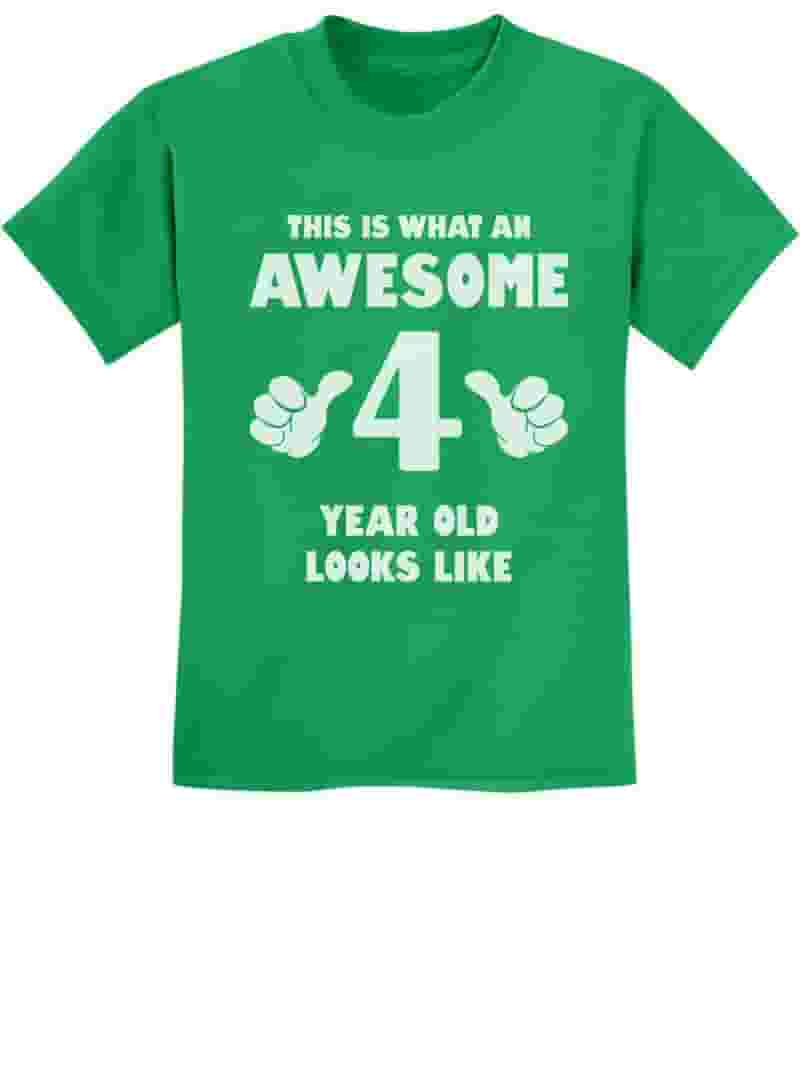 4th Birthday Shirt - Funny Four Year Old Boys Dinosaur Tees 4th Birthday Shirt - Funny Four Year Old Boys Dinosaur Tees
