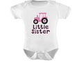 thumbnail image 1 of Tstars Baby Girl Bodysuit - "Little Sister" Tractor-Themed Design: Ideal Baby Shower Gift, Perfect for Tractor-Loving Little Sisters - Adorable Newborn Clothes for Little Farm Girls, 1 of 6