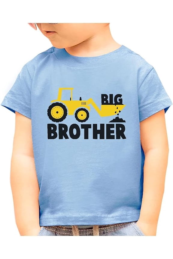 Big Brother Toddler Boys Shirt Pregnancy Announcement 18M California Blue