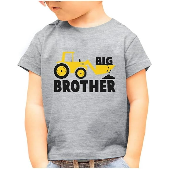Tstars Big Brother Toddler Boys Shirt Pregnancy Announcement 18M Gray
