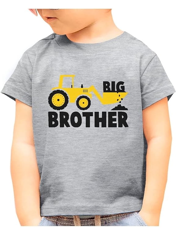 Big Brother Toddler Boys Shirt Pregnancy Announcement 18M Gray