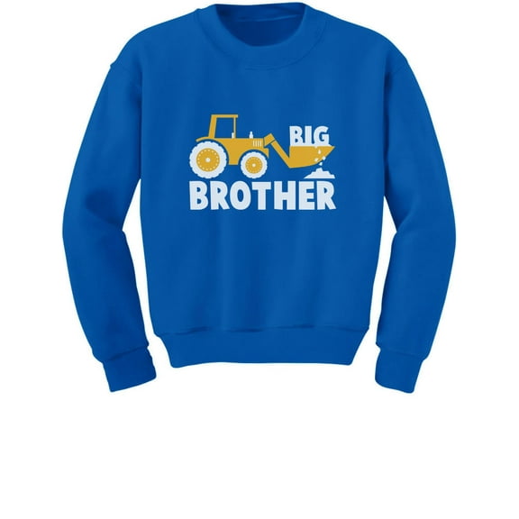Tstars Big Brother Toddler Sweatshirt - Ideal Gift for Tractor-Loving Boys - Big Brother Baby Announcement Apparel - Unique Sibling Pregnancy Announcement Clothing - Comfortable and Long-lasting