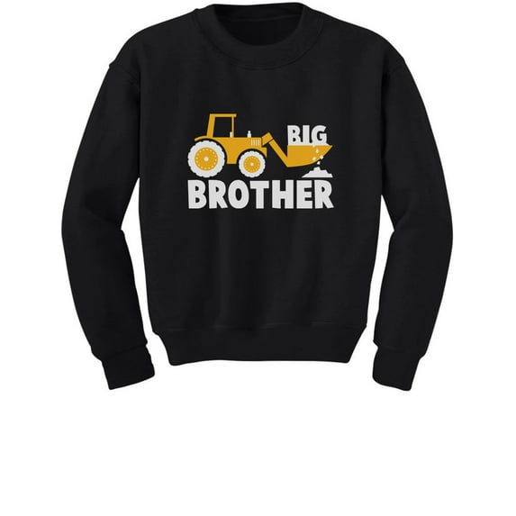 Tstars Big Brother Toddler Sweatshirt - Ideal Gift for Tractor-Loving Boys - Big Brother Baby Announcement Apparel - Unique Sibling Pregnancy Announcement Clothing - Comfortable and Long-lasting