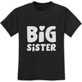 thumbnail image 1 of Tstars Girls' Big Sister T-Shirt - Cute Birthday Announcement Tee - Size L - Black, 1 of 6