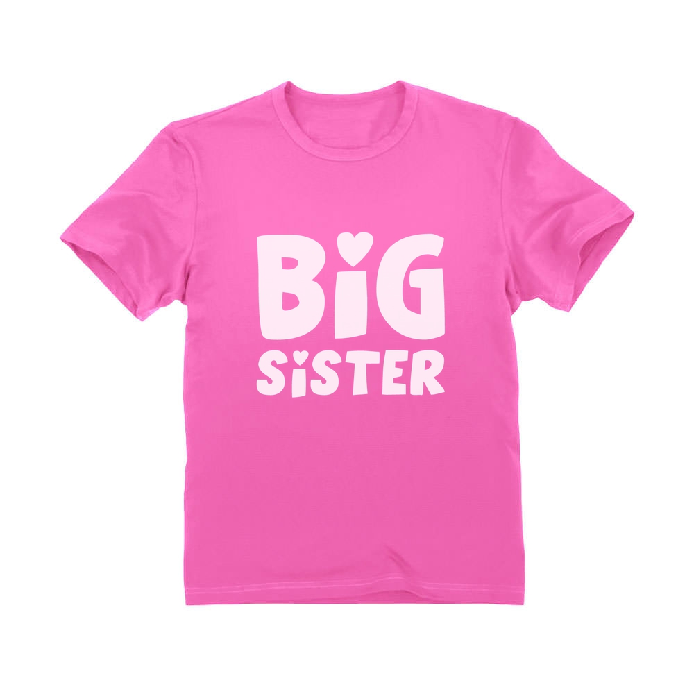 Tstars Big Sister Youth T-Shirt - Unique B Day Gifts - Ideal Big Sister Announcement - Cute, High-Quality Graphic Tee - Perfect for Birthday or Any Special Occasions - image 1 of 7