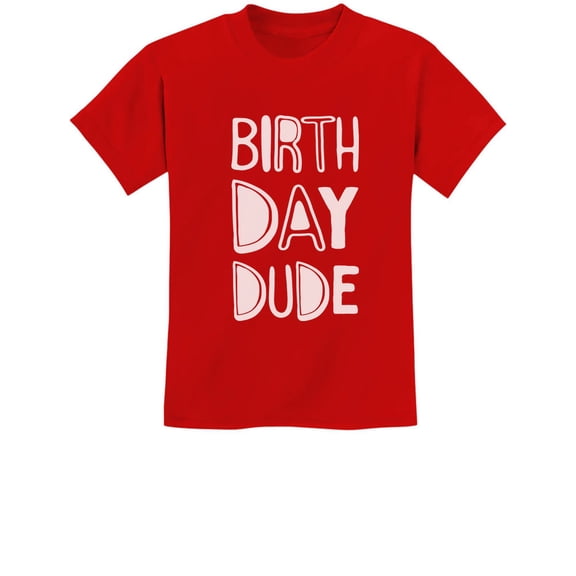 Tstars Birthday Dude T-Shirt for Boys - Unisex Kids Birthday Gift - Perfect for Birthday Parties - Celebrate Your Little Man's Special Day with this Fun and Unique Shirt