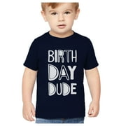Tstars Birthday Dude Toddlers T-shirt - Boys Fun Birthday Graphic Tee - Perfect Birthday Gift for Kids - Comfortable & Stylish Birthday Themed Apparel