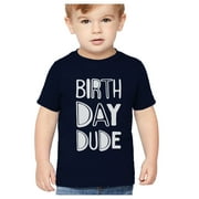 Tstars Birthday Dude Toddler's T-shirt - Boys' Fun Birthday Graphic Tee - Perfect Birthday Gift for Kids - Comfortable & Stylish Birthday Themed Apparel