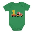 thumbnail image 1 of Tstars Boys 1st Birthday Gift - Adorable Tractor Themed Baby Bodysuit: Perfect Gift for One-Year-Old Birthday Boy, Comfortable & Easy to Wear, 1 of 6