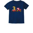 thumbnail image 1 of Tstars Boys 3rd Birthday Construction T-shirt - Toddler's Perfect Gift - Birthday Party Graphic Tee - Celebrate Three Years with Fun Tractor Print - Durable Kids Shirt - Truck-Themed Birthday Apparel, 1 of 6