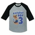 thumbnail image 1 of Tstars Boys 3rd Birthday Gift Birthday Gift for 3 Year Old Paw Patrol Chase Birthday Shirts for Boy Graphic Tee Boys B Day Birthday Party 3-4 Sleeve Baseball Jersey Toddler Shirt, 1 of 7