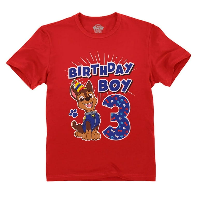 Birthday boy paw patrol shirt online