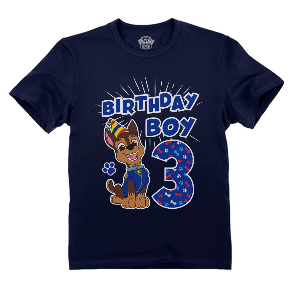 Tstars Boys 3rd Birthday T shirt Official Paw Patrol Chase Design tstars-boys-3rd-birthday-t-shirt-official-paw-patrol-chase-design
