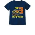 thumbnail image 1 of Tstars Boys' 3rd Birthday T-Shirt - Fun Truck Graphic Tee - Size 5-6 - Navy, 1 of 5