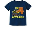 thumbnail image 1 of Tstars Boys 4th Birthday Truck T-Shirt - Perfect Birthday Gift for 4 Year Old - Toddler Kids Graphic Tee - Boy Birthday Party Apparel - Fun and Stylish B-Day Celebration Outfit, 1 of 5