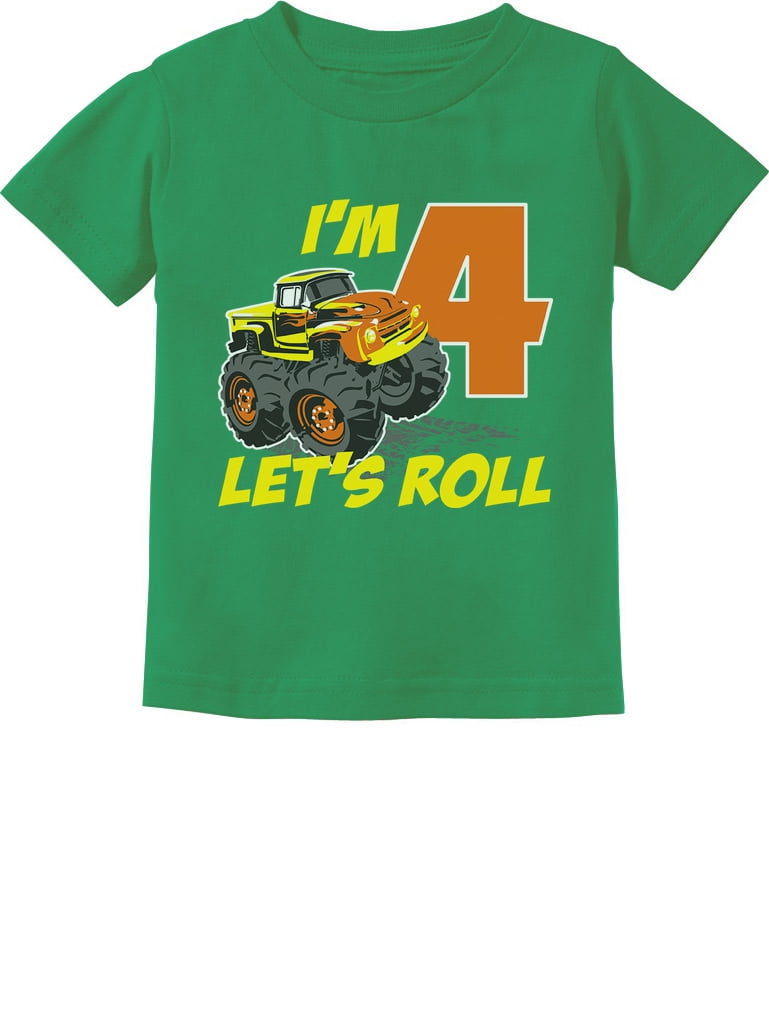 Kids Monster Truck 4th Birthday T Shirt Boy 4 Year Old Gift Tee Kids Monster Truck 4th Birthday T Shirt Boy 4 Year Old Gift Tee
