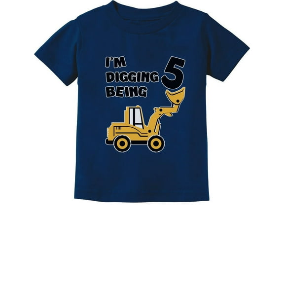 Tstars Boys 5th Birthday T-Shirt, Cute & Funny, Toddler Kids (Little Boys)
