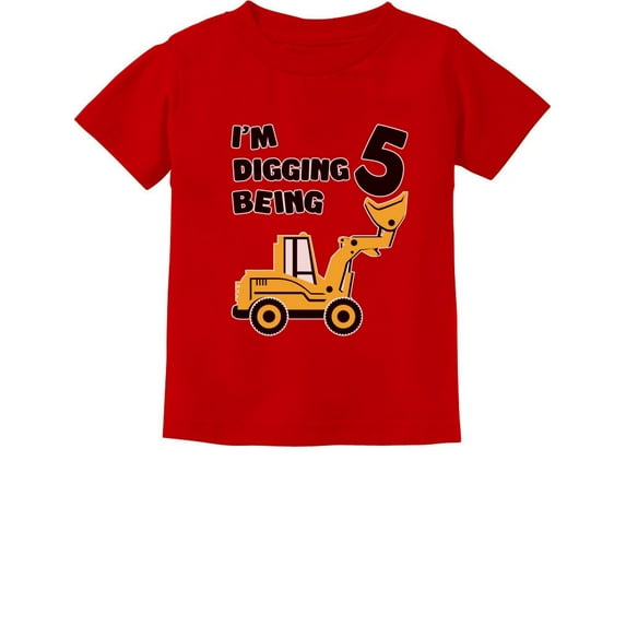 Tstars Boys 5th Birthday T-Shirt, Cute & Funny, Toddler Kids (Little Boys)