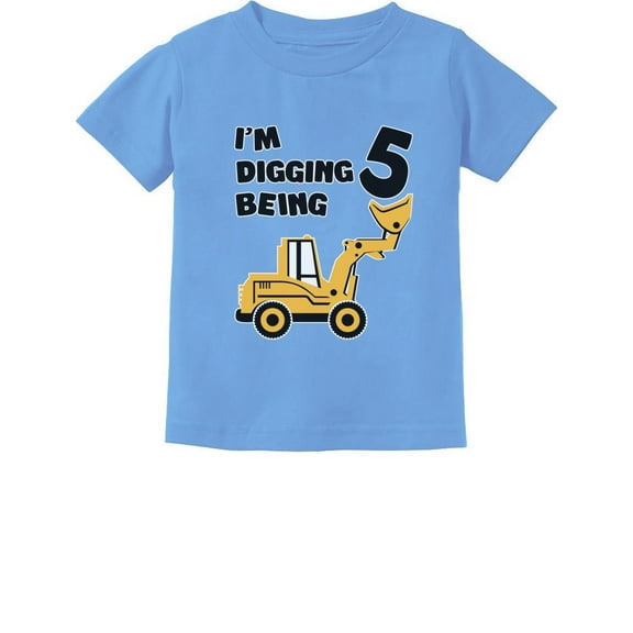 Tstars Boys 5th Birthday T-Shirt, Cute & Funny, Toddler Kids (Little Boys)