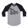 thumbnail image 1 of Tstars Boys Big Brother Shirt Gift for Big Brother 2021 Graphic Tee Sibling Pregnancy Announcement Big Bro Gifts for Brother 3-4 Sleeve Raglan Toddler Baby Shower T-Shirt, 1 of 5