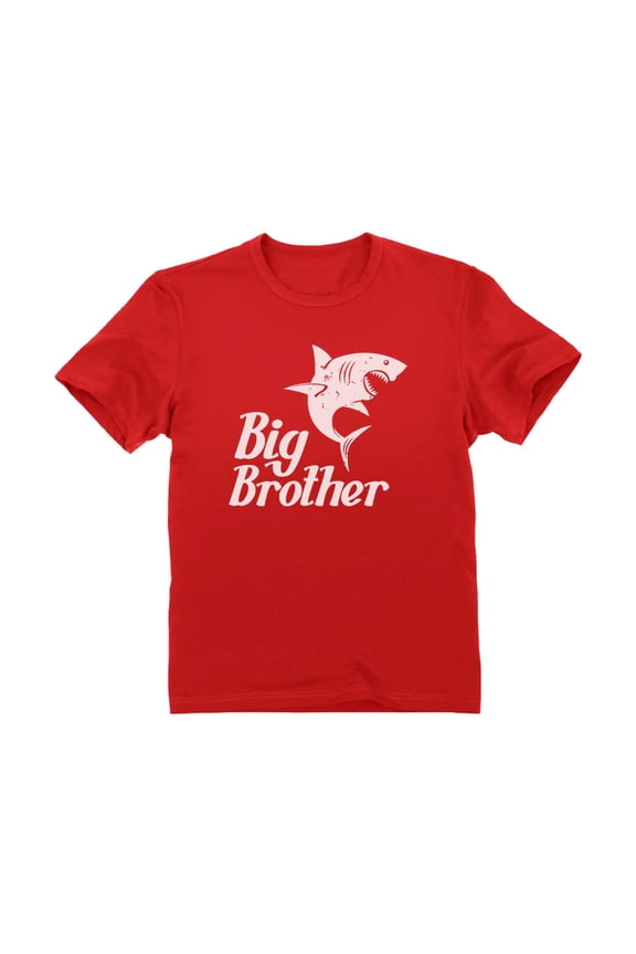 Boys Big Brother Shirt Gift for Son Grandson Big Brother Shark Shirt Gift for Shark Loving Pregnancy Announcement Big Bro Gifts for Brother Toddler Infant Kids Birthday Gift Party T Shirt
