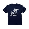thumbnail image 1 of Tstars Boys Big Brother Shirt Gift for Son Grandson Big Brother Shark Shirt Gift for Shark Loving Pregnancy Announcement Big Bro Gifts for Brother Toddler Infant Kids Birthday Gift Party T Shirt, 1 of 6