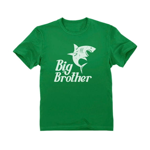Tstars Boys Big Brother Shirt Gift for Son Grandson Big Brother Shark Shirt Gift for Shark Loving Pregnancy Announcement Big Bro Gifts for Brother Toddler Infant Kids Birthday Gift Party T Shirt