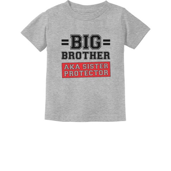 Tstars Boys Big Brother Shirt Gifts for Brother Gift for Big Brother AKA Little Sister Protector Big Bro Pregnancy Baby Announcement Gifts for Boys Shirts for Grandson Toddler Infant Kids T-Shirt