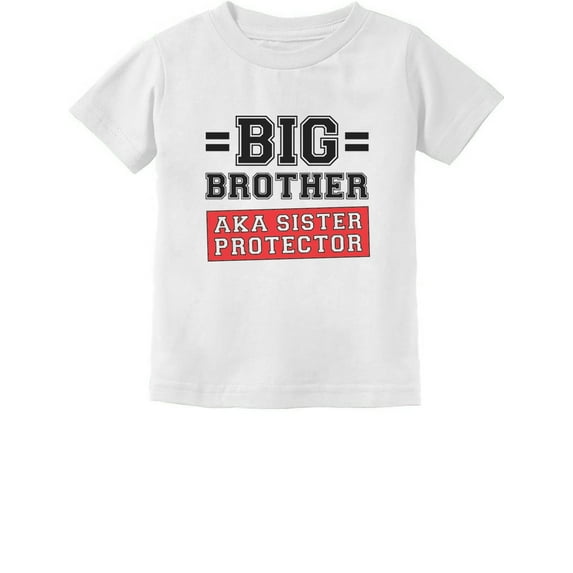 Tstars Boys Big Brother Shirt Gifts for Brother Gift for Big Brother AKA Little Sister Protector Big Bro Pregnancy Baby Announcement Gifts for Boys Shirts for Grandson Toddler Infant Kids T-Shirt