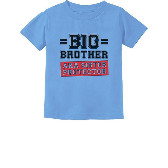 Tstars Boys Big Brother Shirt Gifts for Brother Gift for Big Brother AKA Little Sister Protector Big Bro Pregnancy Baby Announcement Gifts for Boys Shirts for Grandson Toddler Infant Kids T-Shirt