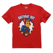 Tstars Boys Birthday Gift for Boy Official Paw Patrol Chase Graphic Tee Boys Birthday Gift Party B Day Birthday Party Toddler Kids T Shirt