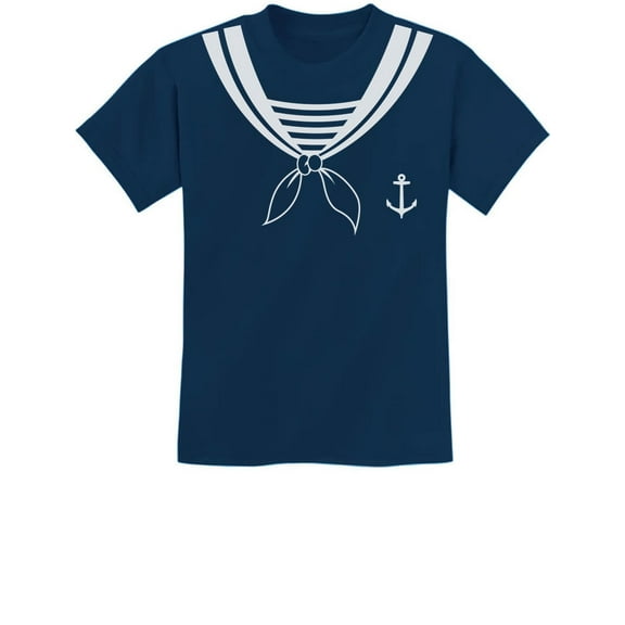Tstars Boys Halloween Sailor Costume Youth Kids T-Shirt - Spooky Trick or Treat Outfit - Navy X-Small