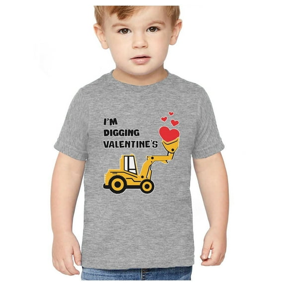 Tstars Boys I'm Digging" Valentine's Day Tractor T-Shirt – Adorable Gift for Toddlers