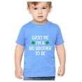 thumbnail image 1 of Tstars Boys St Patricks Day Shirt Lucky Me I'm a Big Brother to Be Kids St Patricks Day Shirts Gift for Boys Irish Big Bro Shirt Pride Proud Irish Toddler Kids T Shirt, 1 of 6