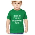 thumbnail image 1 of Tstars Boys St Patricks Day Shirt Lucky Me I'm a Big Brother to Be Kids St Patricks Day Shirts Gift for Boys Irish Big Bro Shirt Pride Proud Irish Toddler Kids T Shirt, 1 of 6