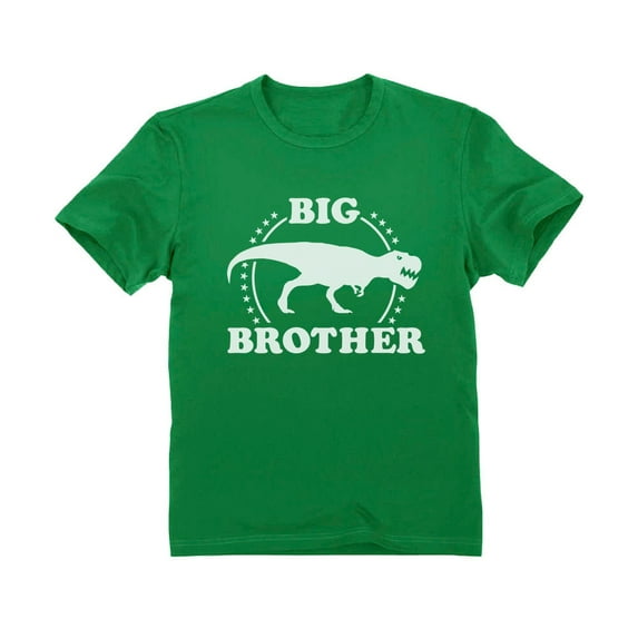 Tstars Boys T-Rex Big Brother T-shirt - Perfect Gift for Elder Sibling - Ideal for Birthdays, Pregnancy Announcements - Fun Dinosaur Themed Graphic Tee - Kids Love T-Rex