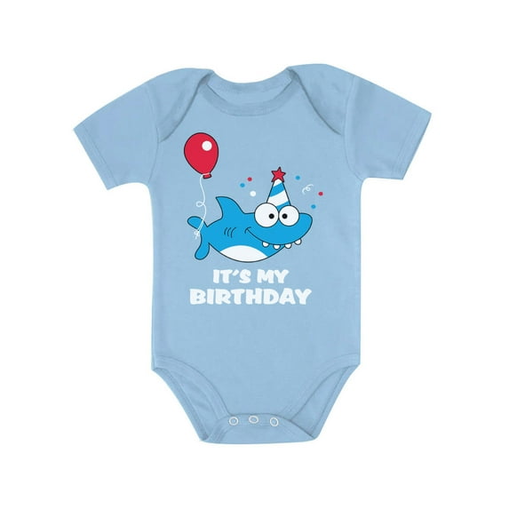 Tstars Boys Unisex 1st 2nd Birthday Gift Shark Outfit Birthday Gift for 1 or 2 Year Old Birthday Gift for Baby Boy Birthday Party B Day Baby Bodysuit