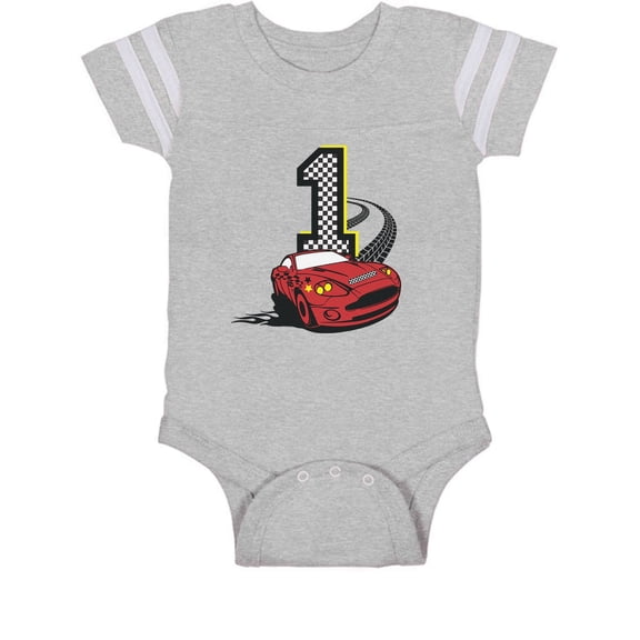 Tstars Boys Unisex 1st Birthday Gift Shirt Birthday Gift for 1 Year Old Racing Car 1st Birthday Gift for One Year Old Birthday Gift for Baby Boys Birthday Party B Day Infant Baby Jersey Bodysuit